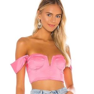 REVOLVE X SUPERDOWN Hot Pink Coralia Bustier Top